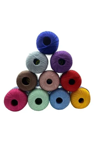 10 Gomitoli n.12 Filo di Scozia Uncinetto Cotone Colori Assortiti 100 gr Offerta Limitata