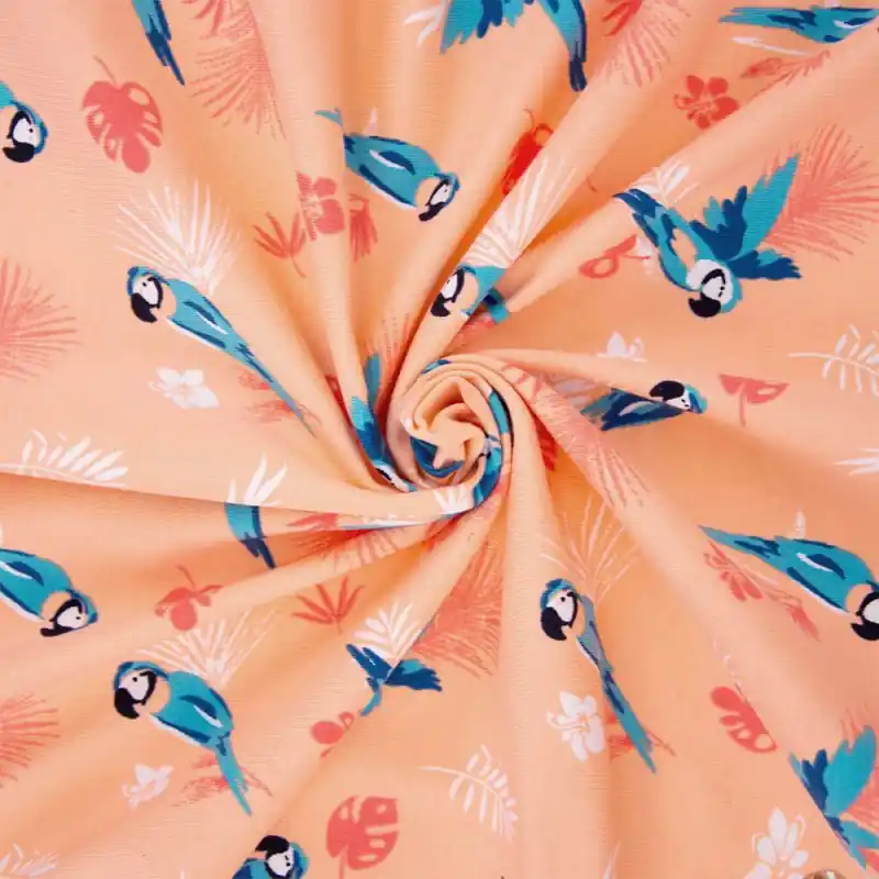 Quantità Limitata Tessuto Jersey Katia - Surf Parrots