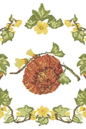 Sconto kit ricamo a punto croce - La zucca - Angèle