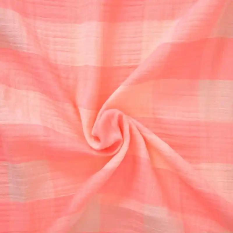 Offerta Tessuto Mussola Vichy Katia - Fluor Square