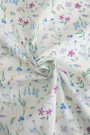 Tessuto Popeline Katia - Flowers Vacances Promozione Esclusiva