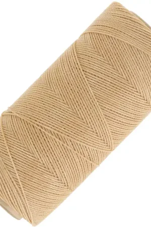 Bobine de fil ciré Linhasita pour micro macramé 0.75 mm - Golden Beige (602) x228m Consegna Rapida