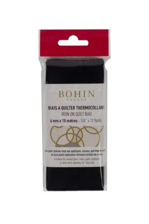 Esclusivo Bohin, Nastro Termoadesivo Nero da 6 mm - 10 metri