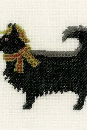 kit ricamo a punto croce - Cane con cappello - Lanarte Solo Oggi