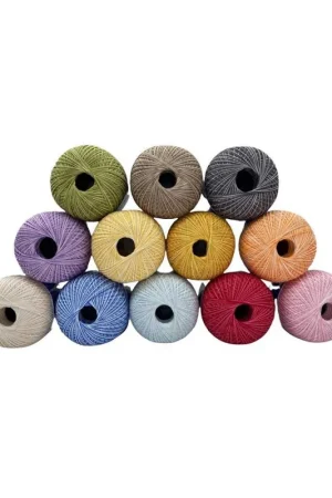 Spedizione Espresso Filo Scozia 3 Capi Sfumato Uncinetto Cotone N 16 Gom 100 GR