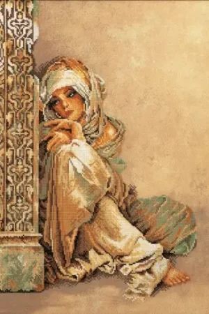 kit ricamo a punto croce - Donna araba - Lanarte Solo Oggi