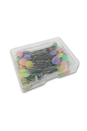 Scatola 100 pezzi Spilli a Fiore - Crafters Dream Spedito Oggi
