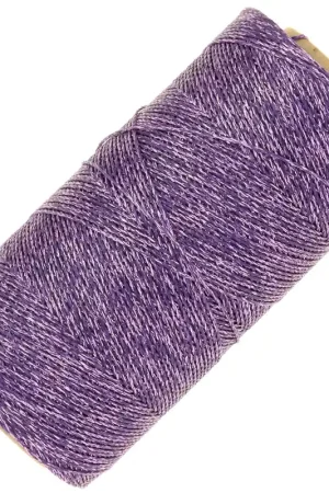 Bobine de fil ciré Linhasita pour micro macramé 0.5mm - Violet métallisé (Purpura) Nuovo Arrivo