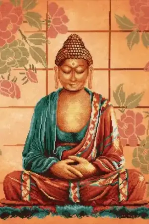 Prezzo Scontato kit ricamo a punto croce - Budda - Lanarte