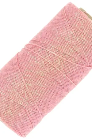 Bobine de fil ciré Linhasita pour micro macramé 0.5mm - Saumon iridescent (Salmao) Spedito Oggi