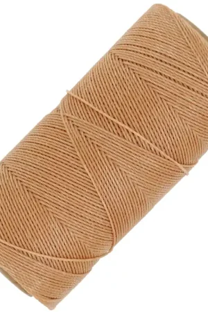 Compra Oggi Stesso Bobine de fil ciré Linhasita pour micro macramé 0.75 mm - Miel (314) x228m
