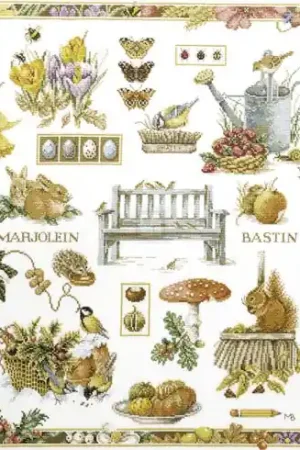 Ultime Pezzi kit ricamo a punto croce - Campionatore Automne - Lanarte