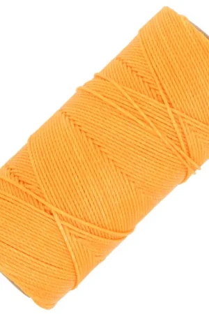 Bobine de fil ciré Linhasita pour micro macramé 1.5 mm - Safran (274) x116m Scelto Dai Clienti