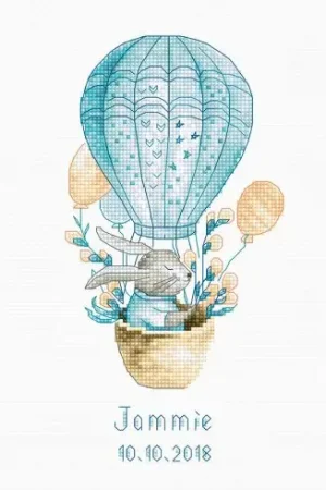 kit ricamo a punto croce - Coniglio in mongolfiera - Luca-S Compra Oggi Stesso