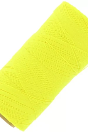 Bobine de fil ciré Linhasita pour micro macramé 0.35 mm - Fluo Yellow (326) x448m Prezzo Basso