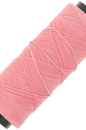 Fil plat en polyester ciré  Slam Cord pour micro macramé 0.8 mm - Rose x100m Spedizione Espresso