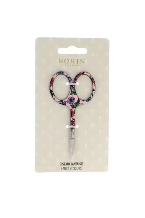 Forbicine da ricamo con manico Rosa fiorato, collezione Blossom - Bohin Reso Gratuito