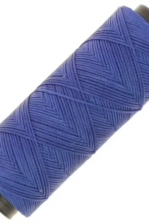 Fil plat en polyester ciré  Slam Cord pour micro macramé 0.8 mm - Bleu royal x100m Consegna Rapida