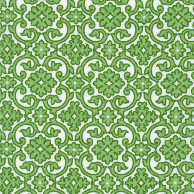 Tessuto in Cotone - Geometric Flowers. Flowerhouse Softly - Robert Kaufman Occasione