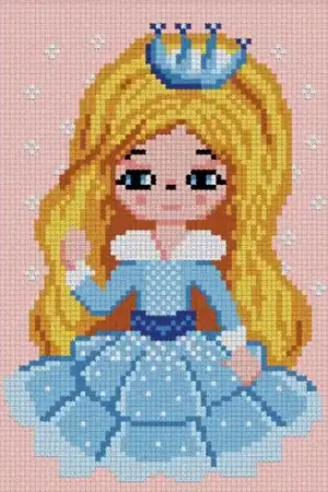 kit ricamo a punto croce - Principessa - Luc Créations Popolare
