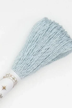 Esclusivo Filo per Sashiko Lamé 40m, Azzurro e Argento
