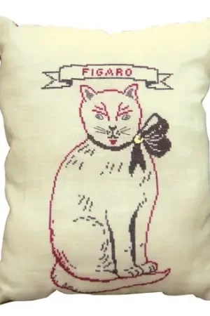 Kit cuscino da ricamo - Figaro - Luc Créations Promozione Esclusiva