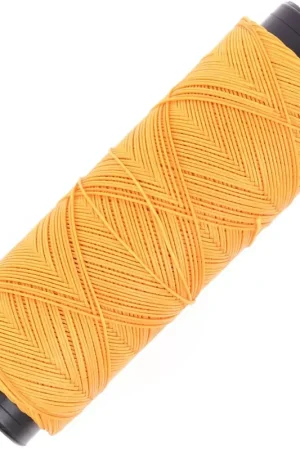 Fil plat en polyester ciré  Slam Cord pour micro macramé 0.6 mm - Jaune x100m Spedizione Gratuita