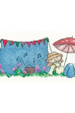 Compra Adesso kit ricamo a punto croce - Festa nel giardino - Héritage