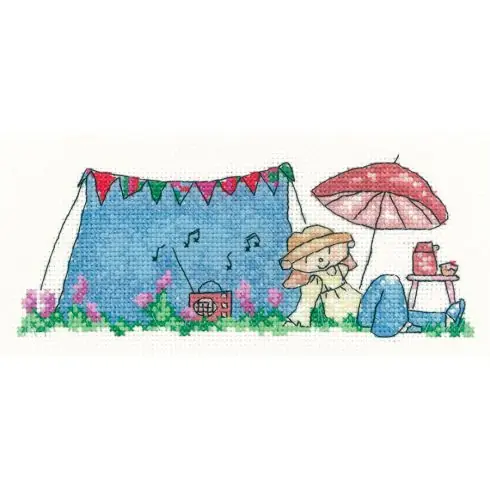 Compra Adesso kit ricamo a punto croce - Festa nel giardino - Héritage