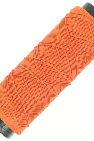 Compra Oggi Stesso Fil plat en polyester ciré  Slam Cord pour micro macramé 0.6 mm - Orange x100m