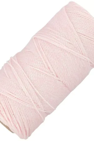 Bobine de fil ciré Linhasita pour micro macramé 1.2 mm Rose iridescent (Flamingo) Solo Oggi