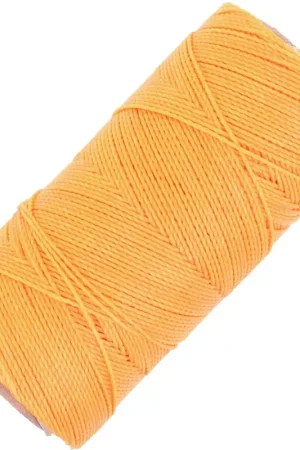 Bobine de fil ciré Linhasita pour micro macramé 1 mm - Safran (274) x168m Spedizione Espresso