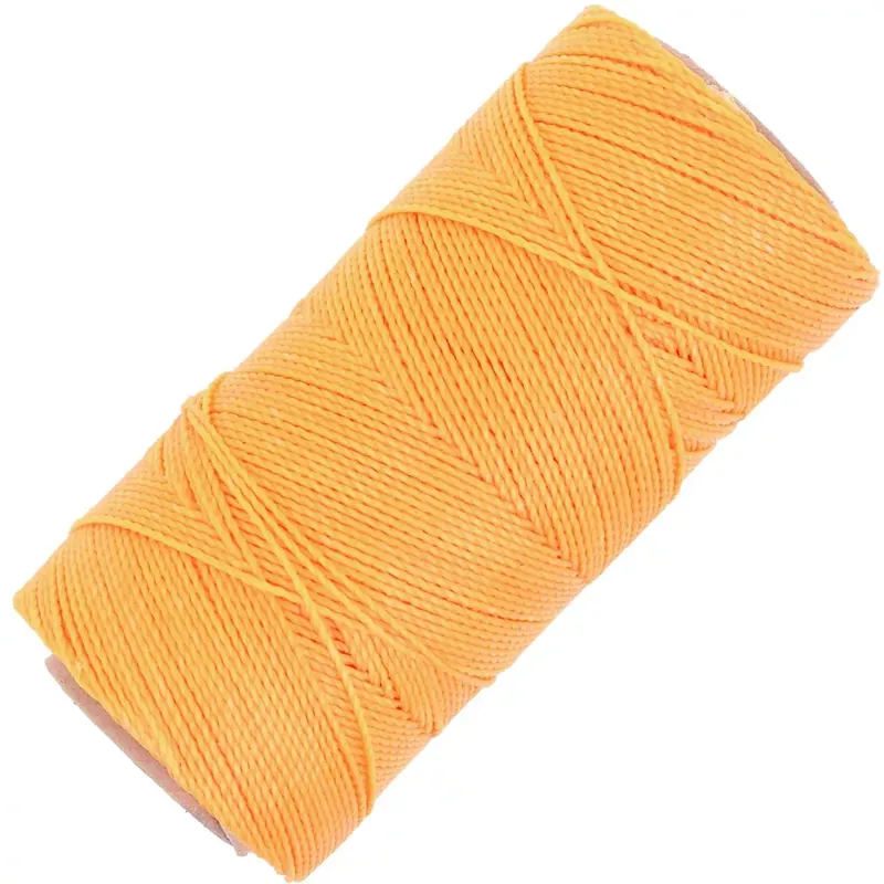 Bobine de fil ciré Linhasita pour micro macramé 1 mm - Safran (274) x168m Spedizione Espresso