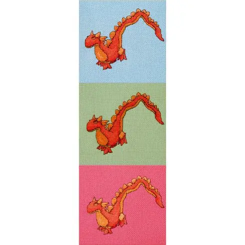 kit ricamo a punto croce - 3 draghi - Nimuë fée main Promozione