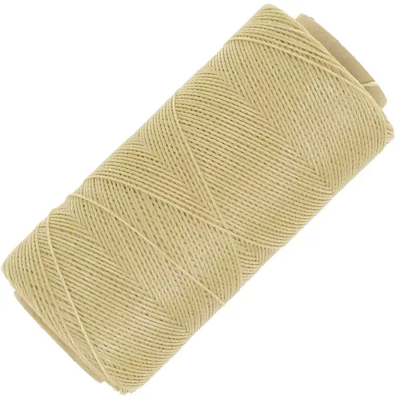 Bobine de fil ciré Linhasita pour micro macramé 0.5 mm - Chamois (315) x335m Scelto Dai Clienti