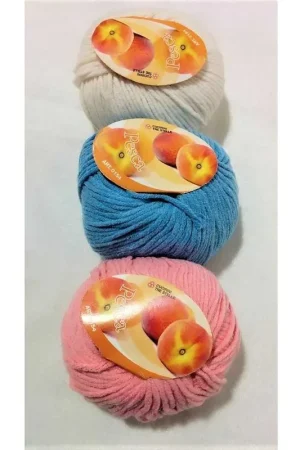 Scelto Dai Clienti Gomitolo di lana pesca mano microfibra cotone 50 grammi cucirini tre stelle
