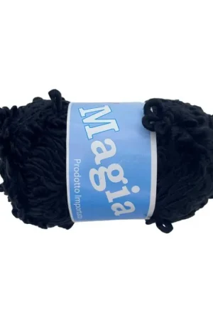 Reso Gratuito Gomitolo Lana Nero Magia Roby Modello Fiore 100 Gr