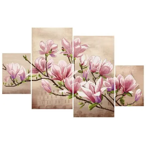 Offerta Lampo kit ricamo a punto croce - Magnolia - Nova Sloboda