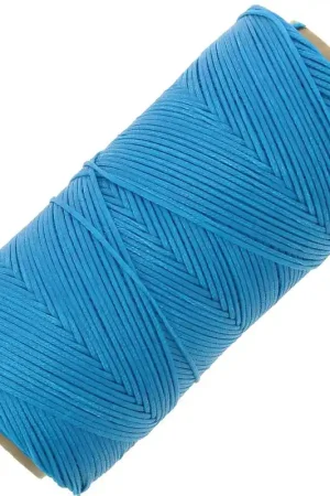 Bobine de fil ciré Linhasita pour macramé 1.4 mm - Dark Turquoise (707) x167m Affare