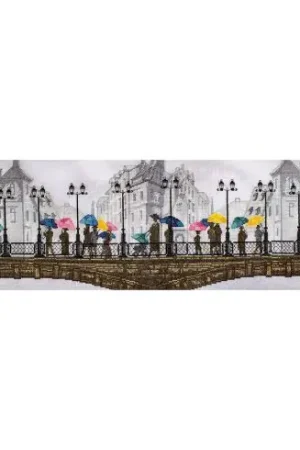 kit ricamo a punto croce - Giorno di pioggia - Nova Sloboda Di Tendenza