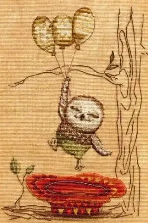 kit ricamo a punto croce - Tutto è nel cappello ! - Nova Sloboda Economico