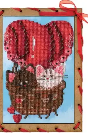 kit ricamo a punto croce - Pallone di amore - Nova Sloboda Ultimissimo Modello