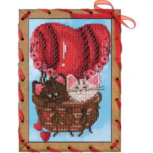 kit ricamo a punto croce - Pallone di amore - Nova Sloboda Ultimissimo Modello