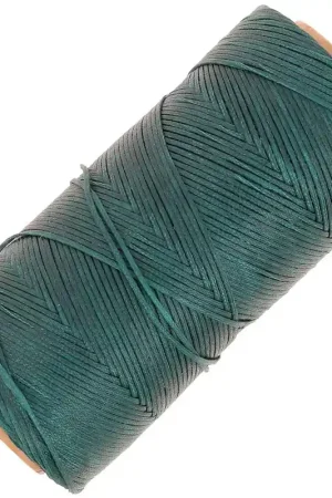 Bobine de fil ciré Linhasita pour macramé 1.4 mm - Emeraude (386) x167m Occasione Imperdibile