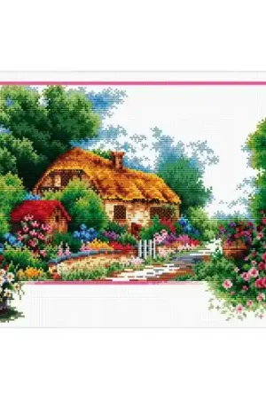 kit ricamo a punto croce - Strada del chalet inglese - Needleart World Saldi