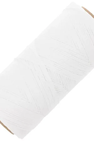 Compra Oggi Stesso Bobine de fil ciré Linhasita pour macramé 1.4 mm - Blanc (BCO ALV) x167m
