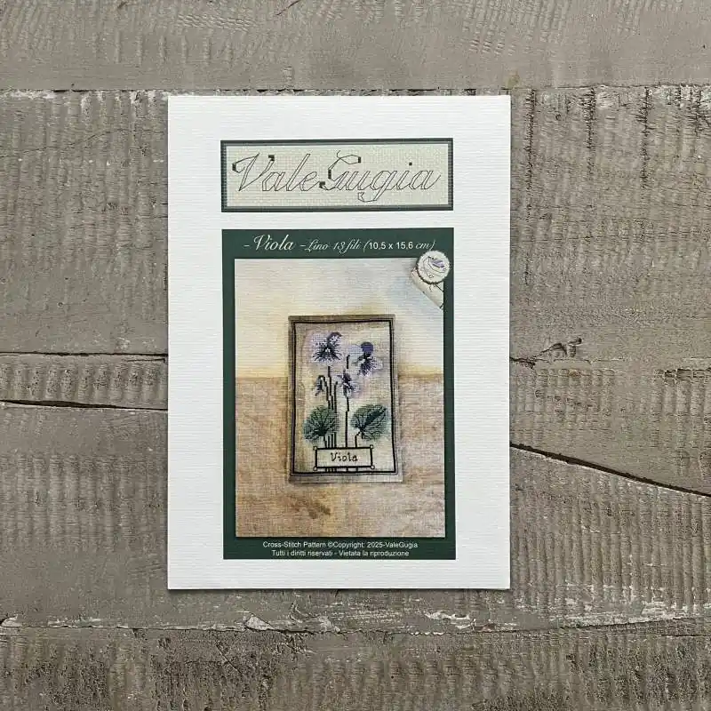 Offerta Limitata Erbario, Viola - Schema a Punto Croce di ValeGugia