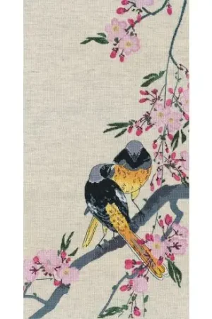 Consegna Rapida kit ricamo a punto croce - Uccelli su un ramo di ciliegio - Oven