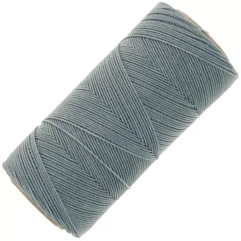 Promo Stagionale Bobine de fil ciré Linhasita pour micro macramé 0.75 mm - Bleu gris (549) x228m