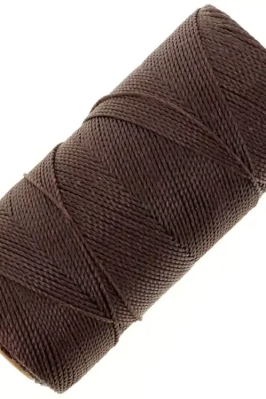 Bobine de fil ciré Linhasita pour micro macramé 1 mm - Cacao (667) x168m Offerta